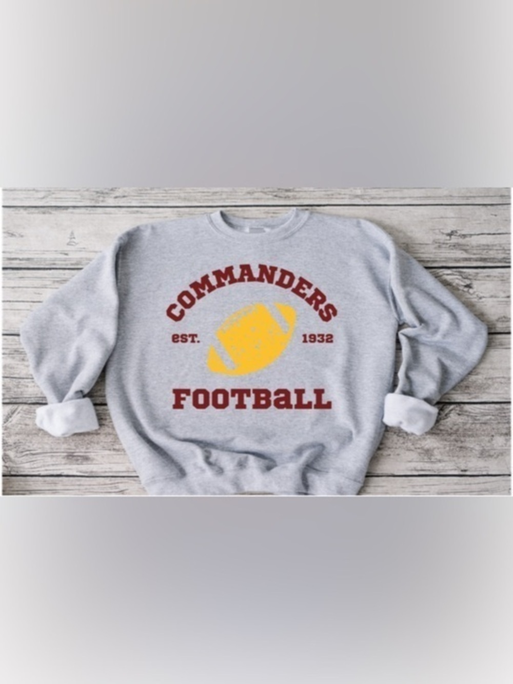 Commanders Retro Football Crewneck